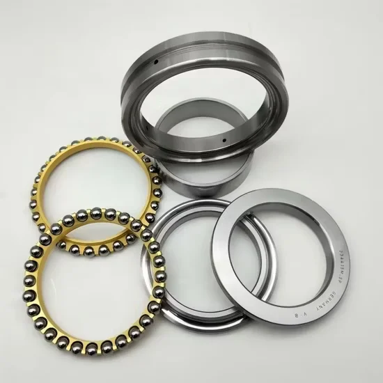 Double Row Angular Contact Ball Slewing Bearing with Cross Roller Thrust Features
