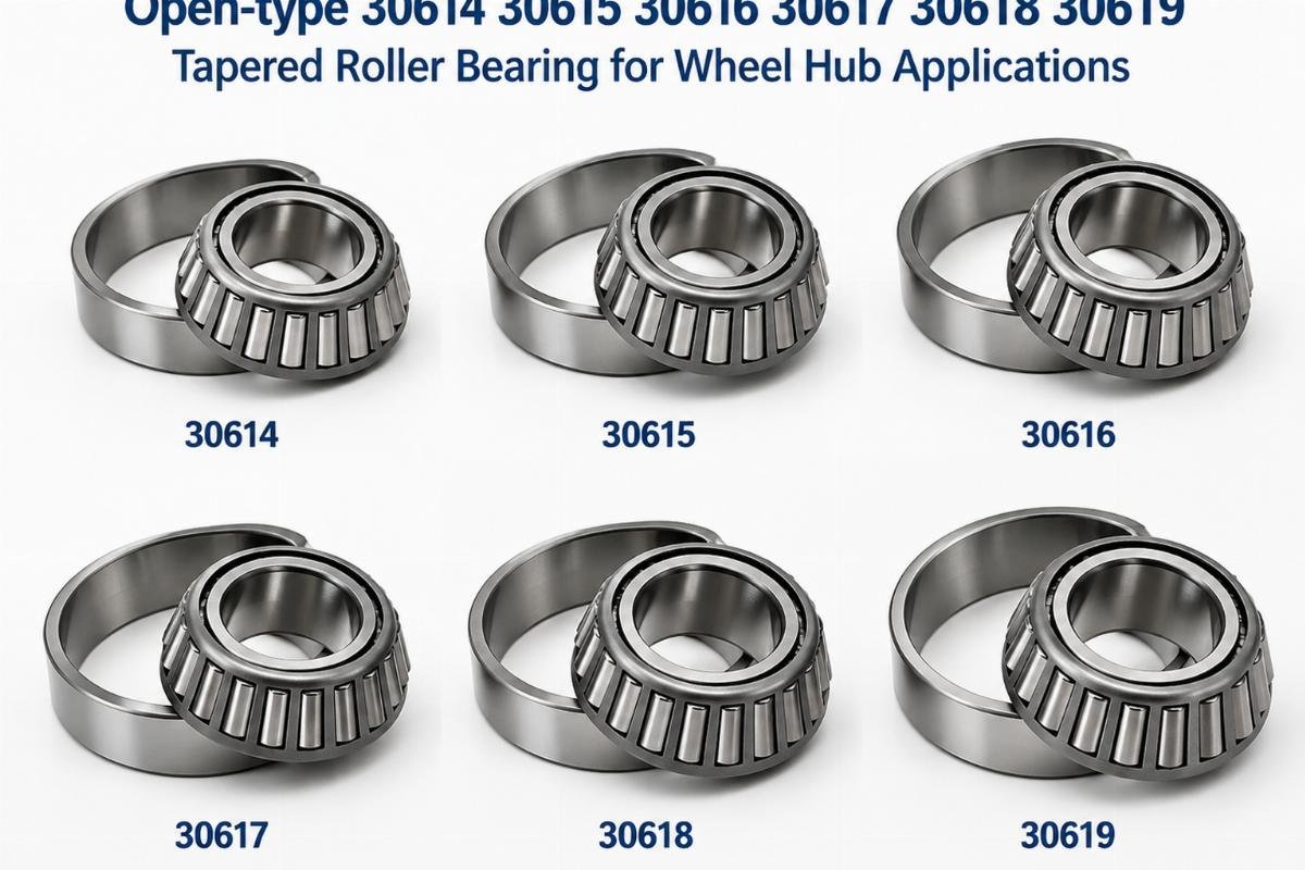 Open-type 30614 30615 30616 30617 30618 30619 tapered roller bearing for wheel hub applications