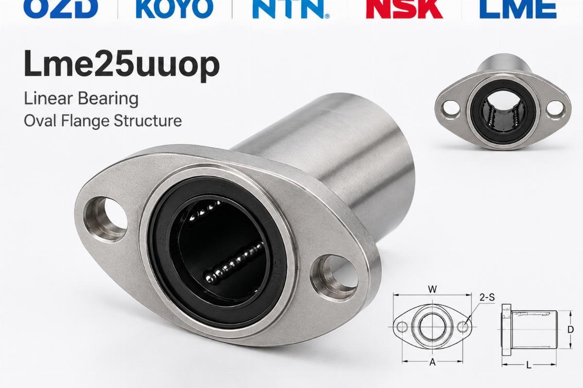 OZD KOYO NTN NSK Lme25uuop linear bearing oval flange structure