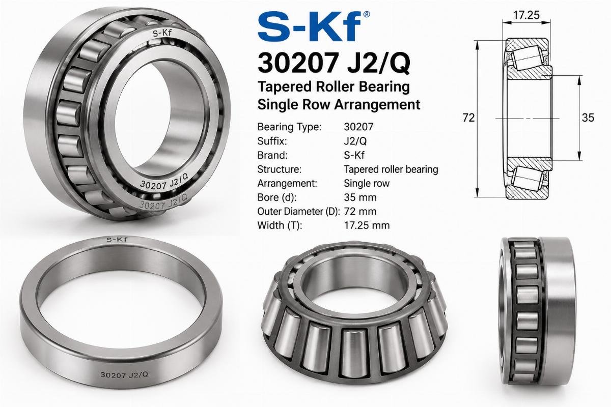S-Kf 30207 J2/Q tapered roller bearing single row arrangement
