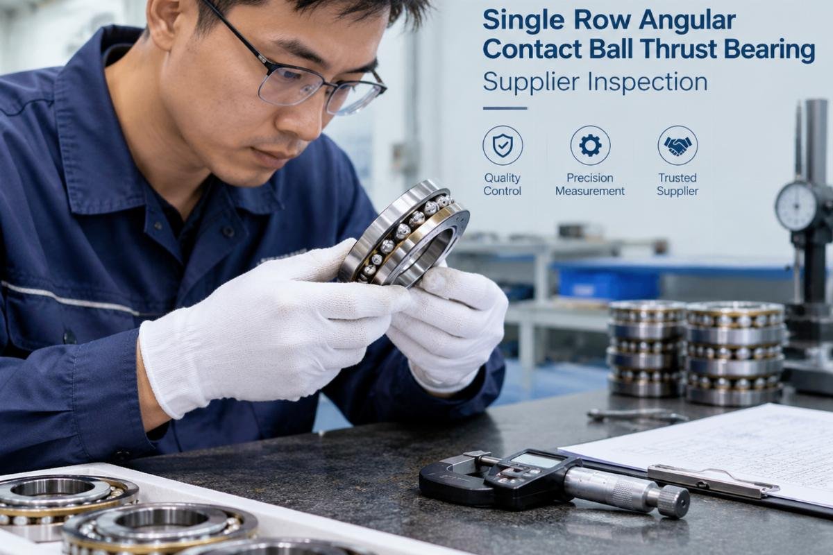 Single row angular contact ball thrust bearing supplier inspection