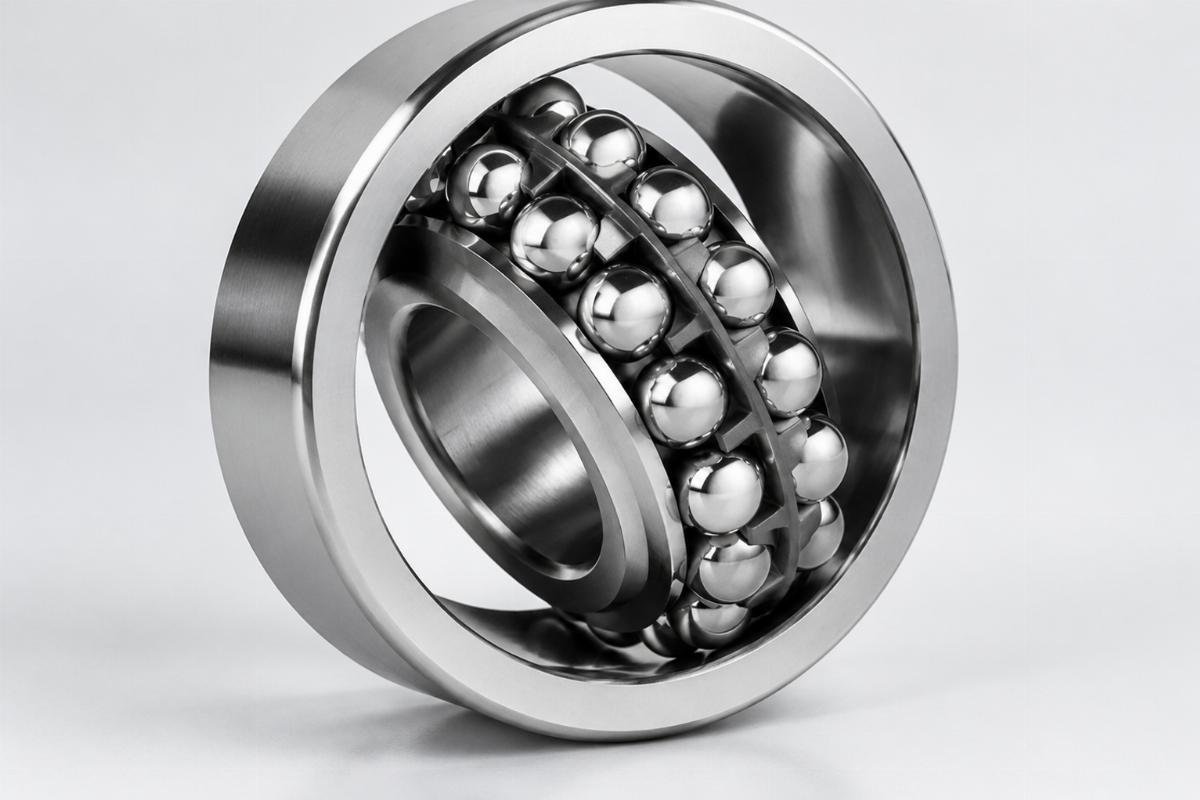 Sphered outer ring raceway of chrome steel self-aligning bearings